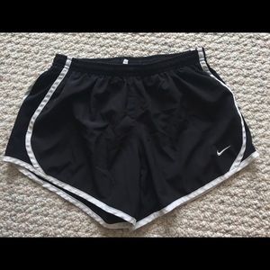 Nike dri fit black shorts